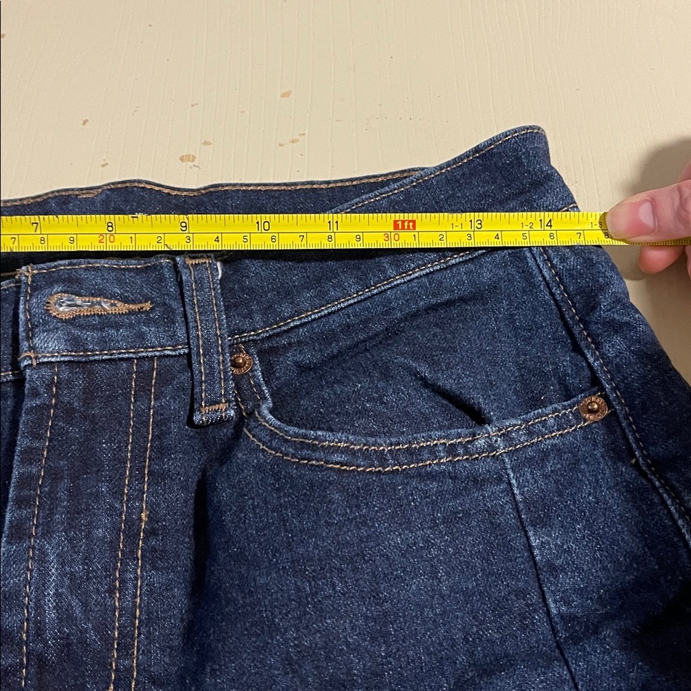 Old Navy Dark Blue Barrel Leg Jeans- Size 6 - Picture 7 of 11